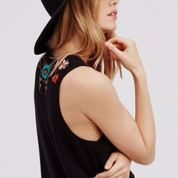 Free People Folk Song Mini Dress Size XS - Picture 4 of 9